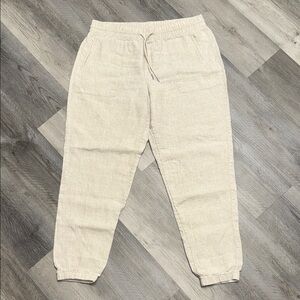 Athleta Linen Jogger Pants bottoms